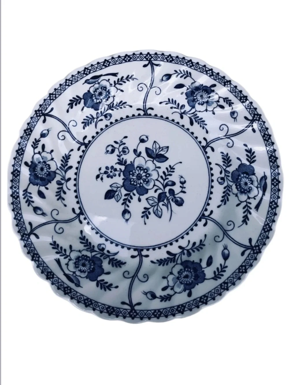 Johnson Brothers Indies Blue Set of Four Bread and Butter or Dessert Plates